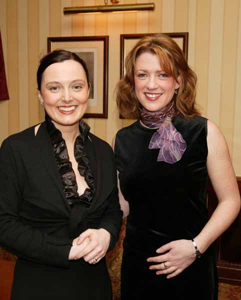 Clodagh Geraghty and Fiona White pictured at the GMIT Castlebar Christmas Party in Breaffy House Hotel and Spa, Castlebar. Photo Michael Donnelly

