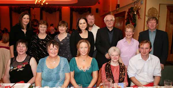  Group of staff from Ballintubber Abbey pictured at their Christmas Party in the Filte Suite, Welcome Inn Hotel, Castlebar, front from left: Mary McGuinness, Mona Heneghan, Maire Juanna Heneghan,  Sr Maura Gallagher and Richard Staunton; at back: Lisa McGowan, Sarah Fadden, Teresa Gibbons,  Siobhan  McHugh,  Sean Hayes,  Fr Frank Fahey Mary Hennelly,  and John Hopkins. Photo: Michael Donnelly