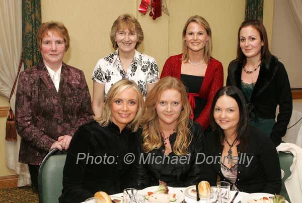 Group from St Angela's N.S. Castlebar, pictured at their Christmas Party night in the Welcome Inn Hotel Castlebar, front from left: Neasa McGowan, Deirdre Foy, and Rosn Cogan; At back: Mary King, Chris Bartley, Michelle Grier and Rose Mary Carney. Photo:  Michael Donnelly