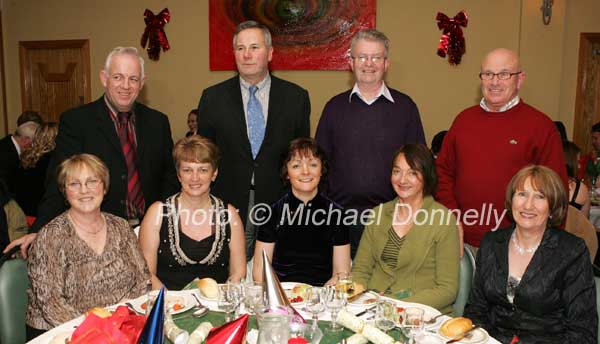 Pictured at the FAS staff Castlebar, Christmas Party night in the Welcome Inn Hotel Castlebar, front from left: Sheila Cawley, Geraldine Heneghan,  Marcella Fitzpatrick, Sheila Clarke and Mary Shevlin; At back Michael Heneghan, Sean Clarke, Tony Cawley,  and John Shevlin.
Photo:  Michael Donnelly