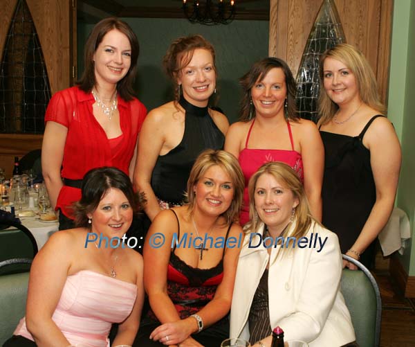 HSE group from Hill House, Castlebar pictured at their Christmas Party night in the Welcome Inn Hotel Castlebar, front from left: Orla Dempsey,  Catherine English, and Rachel Curry; at back: Elaine Costello, Breege Moran, Mary Mallee,  and Claire Costello; Photo:  Michael Donnelly