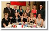 Pictured at the Castlebar Swimming Pool Christmas Party night in the Failte Suite Welcome Inn Hotel Castlebar, front from left: Susan Keane, Noreen O'Connor, Deirdre Donnelly, Denise Corcoran and Marian English; At back Martin O'Connor, Martin Keane, Aisling Tuohy, Orla O'Connor, Berni Tuohy and Lyndon Reilly. Photo:  Michael Donnelly