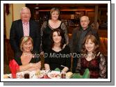 Pictured at the FAS staff Castlebar Christmas Party night in the Failte Suite Welcome Inn Hotel Castlebar, front from left: Geraldine Glendon, Noreen Geraghty, and Geraldine Grady; At back Jackie Foley, Mary Kelly and Michael Kelly. Photo:  Michael Donnelly