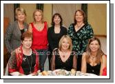 Meitheal Mhaigheo Foxford group pictured at their Christmas Party night in the Welcome Inn Hotel Castlebar, front from left: kathryn Cawley, Edel Joyce and  Maria Regan; At back: Bridie Staunton, Grainne Gallagher, Jackie Brennan and Mary Brogan. Photo:  Michael Donnelly