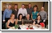Rathduff Socialites (Ballina) pictured at their Christmas Party night in the Failte Suite Welcome Inn Hotel Castlebar, front from left: Tracey Keane, Siobhan Ruttledge, Ann McHale,  and Margaret McLoughlin; At back: Liam Ruttledge, Liam Keane, Ray Kelly,  John McHale,  Joan Ruttledge and Kevin McLoughlin. Photo:  Michael Donnelly