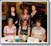 Group from Registration Office, New Antrim St, Castlebar pictured at their Christmas Party night in the Failte Suite Welcome Inn Hotel Castlebar, front from left: Maria Hayes, Carmel Gallagher, adn Tina butler; at back: Therese Gibbons, Tina Courell and Mary Coleman. Photo:  Michael Donnelly