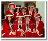 HSE Social woork team Ballina pictured at their Christmas Party night in the Welcome Inn Hotel Castlebar, front from left: Caroline Trautt, Hazel Mulgrew, Rita Sheeran,  and Marie Morris; At back: Karen Hope, Sharon Campbell, Tracey Meeneghan, Heather Wilson, and Joanne Morrissey. Photo:  Michael Donnelly 