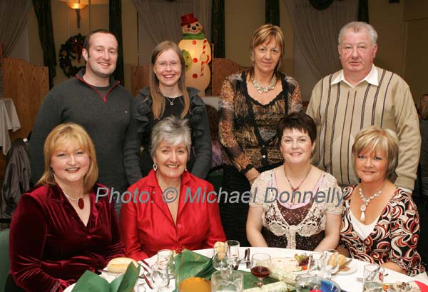 Local Employment staff pictured at their Christmas Party night in the Welcome Inn Hotel Castlebar, front from left: Ann Conroy, Rita Moore, Kathleen Morley, and Ann Broderick at back: Breffni Lennon, Kate O'Sullivan, Geraldine Farragher, and John Campbell. Photo:  Michael Donnelly