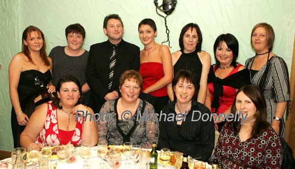 HSE group Mayo  PCCC pictured at their Christmas Party night in the Welcome Inn Hotel Castlebar, front from left: Bernie Courtney, Ann Mangan, Jackie Heneghan, and Sonia Curry; At back: Caroline McEllin, Theresa Moloney, Gabriel Irwin, Caroline O'Connor; Annette Burke,  Catherine McHale, and Joana Hegarty. Photo:  Michael Donnelly