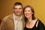 Patrick Cooley  and Dearbhle Fadden, Oranmore Co Galway pictured at the Des Bishop show in the TF Royal Theatre Castlebar, Dearbhle is originally from Castlebar.  Photo: Michael Donnelly.