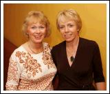 Sheila Joyce Belcarra and Kathy O'Toole, Rossport/Belcarra, pictured at "Remembering Kieran" (a tribute to Kieran Murphy Ballinrobe), in the tf Royal Theatre Castlebar. Photo:  Michael Donnelly