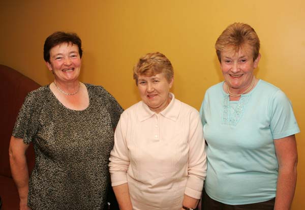 Mary Monaghan, and Mary Holian Kiltmagh and  Ann Joyce, Ballyheane, pictured at "Remembering Kieran" (a tribute to Kieran Murphy Ballinrobe), in the tf Royal Theatre Castlebar. Photo:  Michael Donnelly