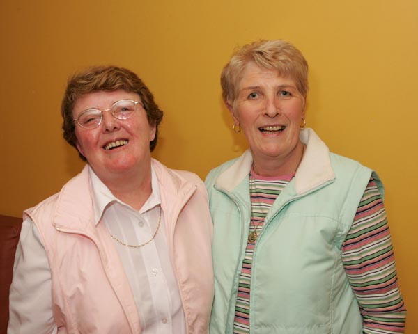 Mary Jennings and Teresa O'Haire Castlebar, pictured at "Remembering Kieran" (a tribute to Kieran Murphy Ballinrobe), in the tf Royal Theatre Castlebar. Photo:  Michael Donnelly