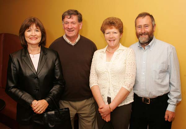 Bernie and Pat King Ballinrobe and Mary and Oliver O'Malley Clare Island, pictured at "Remembering Kieran" (a tribute to Kieran Murphy Ballinrobe), in the tf Royal Theatre Castlebar. Photo:  Michael Donnelly
