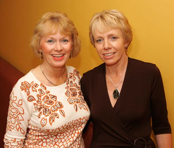 Sheila Joyce Belcarra and Kathy O'Toole, Rossport/Belcarra, pictured at "Remembering Kieran" (a tribute to Kieran Murphy Ballinrobe), in the tf Royal Theatre Castlebar. Photo:  Michael Donnelly