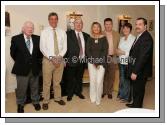 Pictured at the informal dinner of Muintir Mhaigheo Galway and Dublin in Pontoon Bridge Hotel, Pontoon, from left: John Walkin, chairman North Western Fisheries Board; JJ O'Hara, President Admiral Brown Society; Pearse Culkin, Chairman Muintir Mhaigheo, Dublin; Carmel Murray and Seamus Murray, chairman Muintir Mhaigheo Galway, Mary O'Hara and Declan Marley, President Muintir Mhaigheo Galway. Photo:  Michael Donnelly 