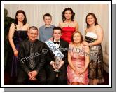 Patrick Burke, Claremorris winner of the "Host of the Year"  at the No Name Club  National Youth Award 2007 final in the TF Royal Theatre Castlebar, pictured with family, back from left:  Sarah, Jonathan,  Lisa and Noelle; at front are his parents Tom and Breege Burke. Photo:  Michael Donnelly.