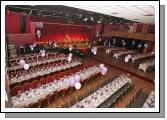 Table layout and stage for "The National Youth Awards 2007" hosted by the No Name! Club in the TF Royal Theatre Castlebar. Photo:  Michael Donnelly