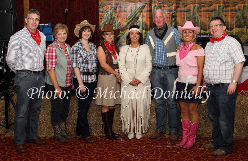  Pictured at the Castlebar Rotary President's  (Caroline Costello) "Wild West Party night" 2010  in  Breaffy House Resort, Castlebar, from left: Fred Flynn, Vice President Elect, Castlebar Rotary; Kathleen Mulroy, Fiona Byrnes, Yvonne Kilcullen; Caroline Costello, President;  John Horkan, Vivienne Kyne and Myles Gilvarry, incoming President Castlebar Rotary. Photo: © Michael Donnelly