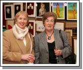Dolores Moneley and Margaret Cashin, Castlebar pictured at the Castlebar Rotary Club Art sale (in conjunction with the Mayo Pink Ribbon Appeal) in Breaffy House Hotel, Castlebar. Photo:  Michael Donnelly