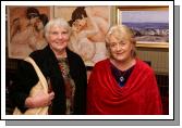 Patricia Trowbridge and Valerie Quirke, Louisburgh pictured at the Castlebar Rotary Club Art sale (in conjunction with the Mayo Pink Ribbon Appeal) in Breaffy House Hotel, Castlebar. Photo:  Michael Donnelly 
