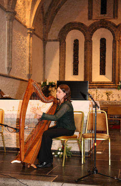 Grinne Hambly plays at Recital in Ballintubber Abbey in aid of the Niall Mellon Trust fundraiser for Willie Murphy, Ballyheane. Photo:  Michael Donnelly