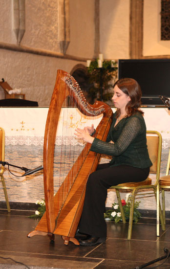 Grinne Hambly plays at Recital in Ballintubber Abbey in aid of the Niall Mellon Trust fundraiser for Willie Murphy, Ballyheane. Photo:  Michael Donnelly