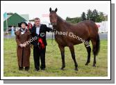 Frank Jennings, Carravilla, Hollymount had best 2yr old Non-thoroughbred Colt or Gelding at Claremorris Agricultural Show pictured with Jessica Tanner (Judge). Photo:  Michael Donnelly