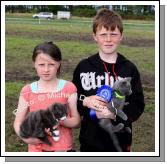Nessa and Michael Healy Claremorris pictured with their kittens at Claremorris Agricultural Show. Photo:  Michael Donnelly