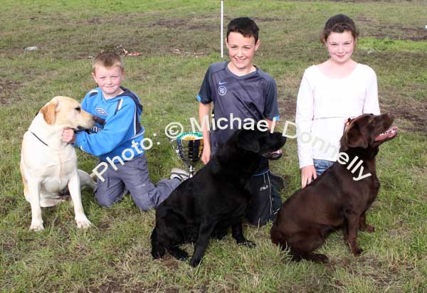 Conor David and Orla McCann, Claregalway pictured at Claremorris Agricultural Show with their Dogs. Photo:  Michael Donnelly