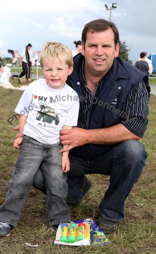 Rory and Des Walsh, pictured at Claremorris Agricultural Show. Photo:  Michael Donnelly