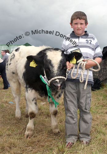 Robert Moran, Kilmeena, Westport was 4th in the Young Stockperson competition at Claremorris Agricultural Show. Photo:  Michael Donnelly