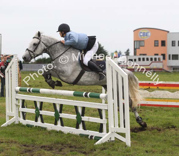 Anna Heffernan, Sligo, on Silver Slaney at Claremorris Show Jumping section of Claremorris Agricultural Show. Photo:  Michael Donnelly