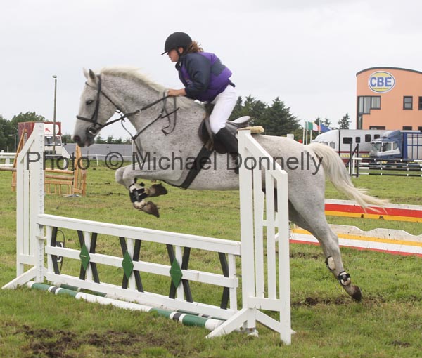 Alice Shally, Garrymore Hollymount on Derry's Dream at Claremorris Show Jumping section of  Claremorris Agricultural Show. Photo:  Michael Donnelly