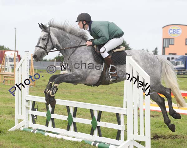 Diarmuid Burke, Enniscrone on Athy Rory Silver Touch at Claremorris Agricultural Show. Photo:  Michael Donnelly