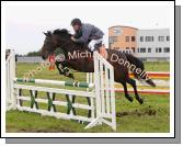 Liam Coen,  Castlerea on Mrs Valentine wins the 148  5, 6 and 7 year old competition at the Show Jumping section of Claremorris Agricultural Show. Photo:  Michael Donnelly
