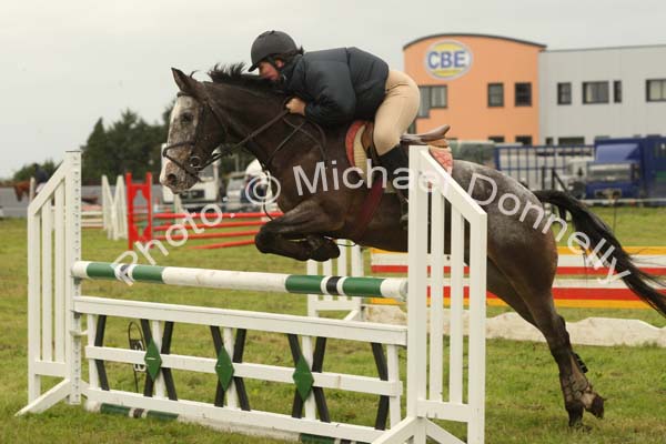 Megan Sweeney  Ballina on Ballyclough Lady in the Claremorris Show Jumping  138 ABC  Class at Claremorris Agricultural Show. Photo:  Michael Donnelly