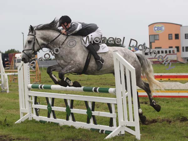 Neil Molloy on Silver Ranger at Claremorris Show Jumping section of Claremorris Agricultural Show. Photo:  Michael Donnelly