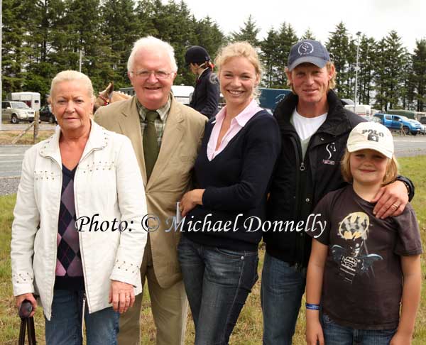 Members of the Hanley family pictured at Claremorris Agricultural Show from left: Eleanor and Cormanc Hanley, with Evelyn  and Cameron Hanley and Finn at front.Photo:  Michael Donnelly