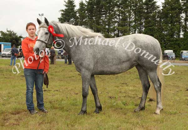 Emma Loftus Ballyglass, pictured at Claremorris Agricultural Show with "Best Registered Connemara 4 -7 year old mare.Photo: Michael Donnelly.