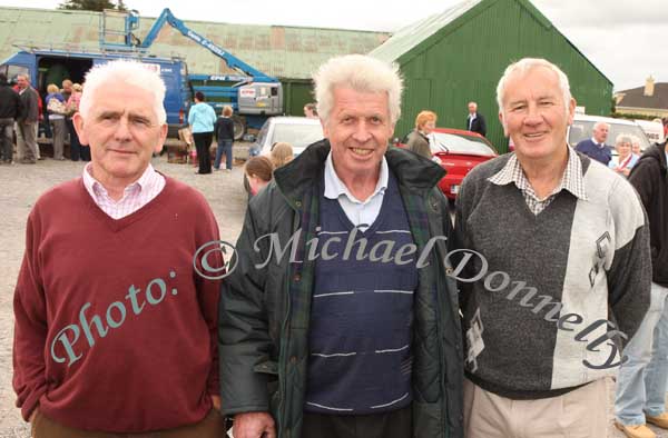 Enjoying the 91st Claremorris Agricultural Show were Tom Tiernan, Ballinrobe and Padraig Nally and Padraic Moran, Glencorrib. Photo: Michael Donnelly.