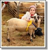 Orla Brennan, Shessaugh Taugheen pictured with her pet lamb at Claremorris Agricultural Show. Photo: Michael Donnelly.