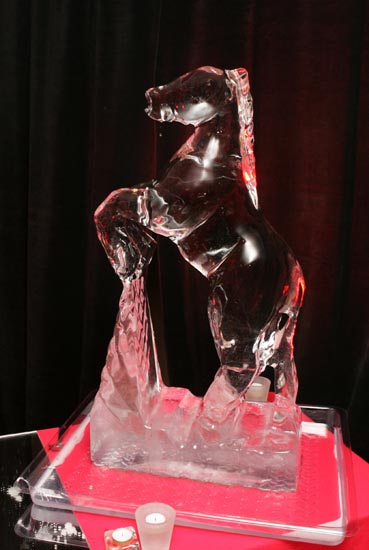 One of the many "Ice Sculptures" at the official opening of Days Hotel "The Harlequin", Castlebar. Photo:  Michael Donnelly