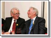 Former E.U. Commissioner Padraig Flynn, and Paddy Kelly CEO PREM Group, having a chat at the official opening of Days Hotel "The Harlequin", Castlebar. Photo:  Michael Donnelly