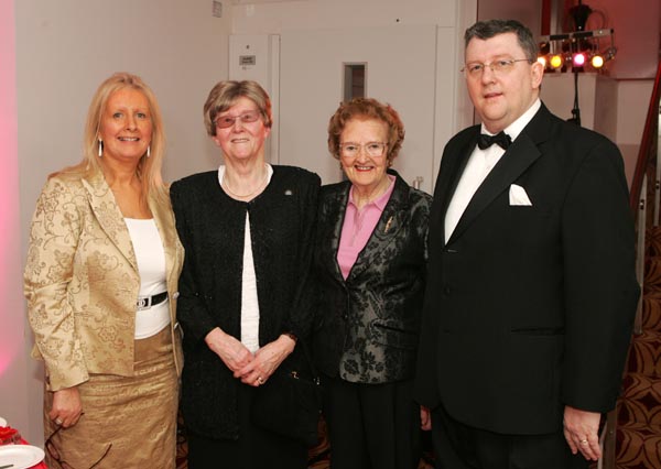 Mary and Pat Jennings, TF Royal Hotel and Theatre,  Castlebar, pictured with their mothers Mrs Mary B. Jennings, Castlebar and Mrs Kathleen Staunton Lecanvey, Westport, at the official opening of Days Hotel "The Harlequin", Castlebar. Photo:  Michael Donnelly