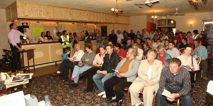 Auctioneer Matt Duggan Swinford at the 24 Hour Auction in Julians of Midfield Swinford in an attempt to break a record in the Guinness book of World  Records.Photo:  Michael Donnelly