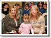 Pictured at the Castlebar Mitchels Ladies Football Club Fashion Show in the Failte Suite, Welcome Inn Hotel, Castlebar, from left: Linda Glennon, Ciara and Helen Middleton. Photo:  Michael Donnelly