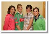 Pictured at the Castlebar Mitchels Ladies Football Club Fassion Show in the Failte Suite, Welcome Inn Hotel, Castlebar, from left: Katie and Lisa McManamon, Orla Conlon and Claire Ryder. Photo:  Michael Donnelly