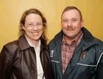 Marian and Ray McHugh, Cong, pictured at Pat Shortt, in the new Royal Theatre Castlebar. Photo Michael Donnelly