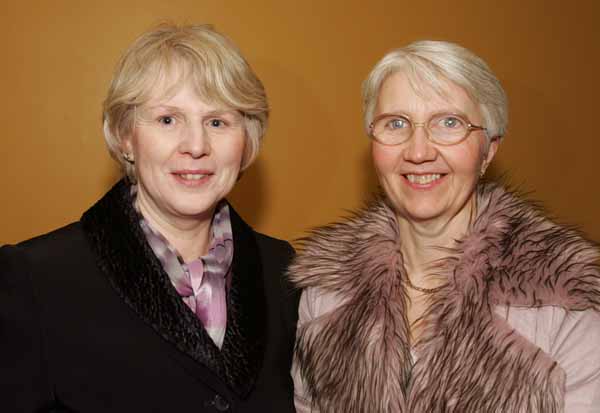 Siobhan Holleran, Cong and Margaret Carney, Cross, pictured at Pat Shortt, in the new Royal Theatre Castlebar. Photo Michael Donnelly
